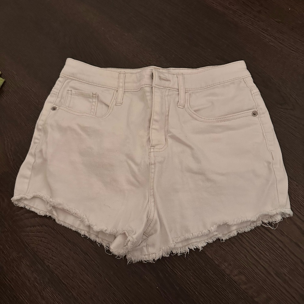 Women's White Denim Shorts